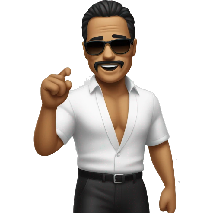 A bird salt bae emoji