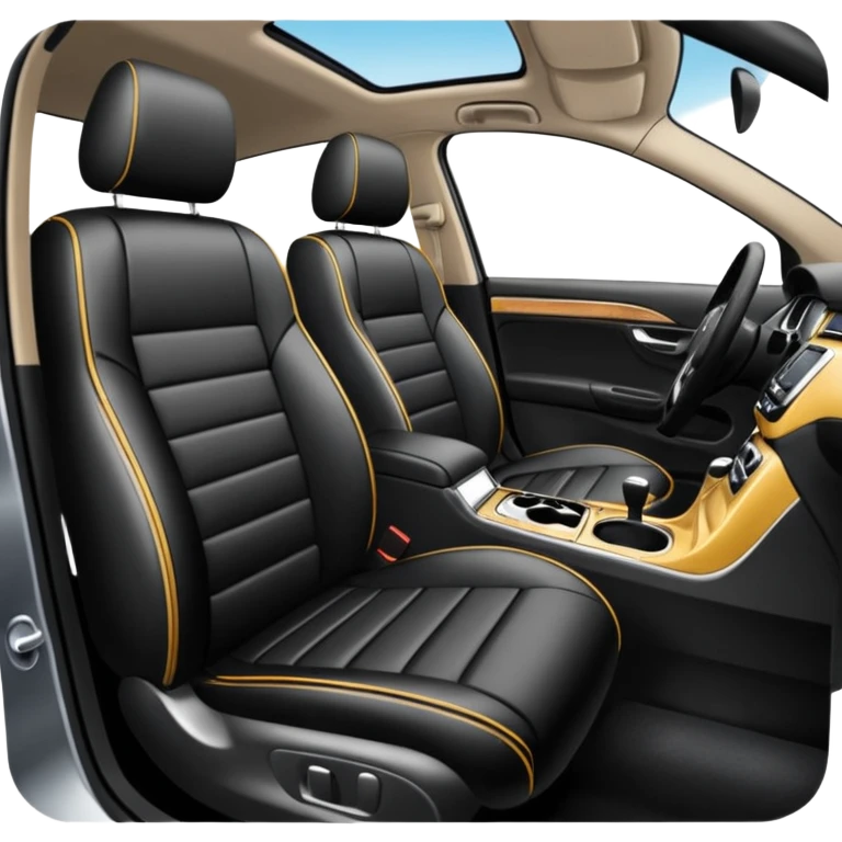 inside a car being wiped down emoji