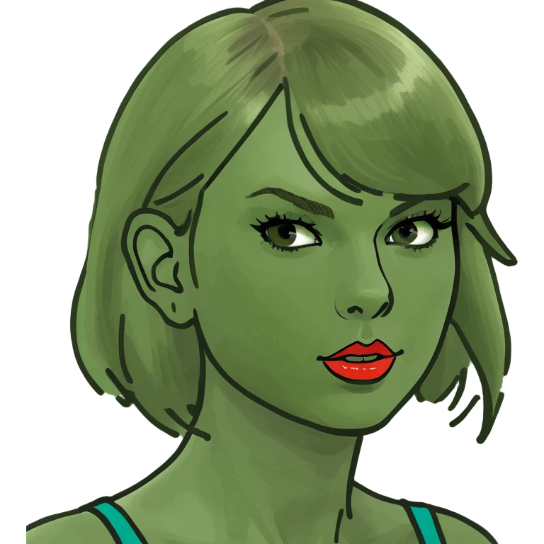 Bald Taylor swift emoji