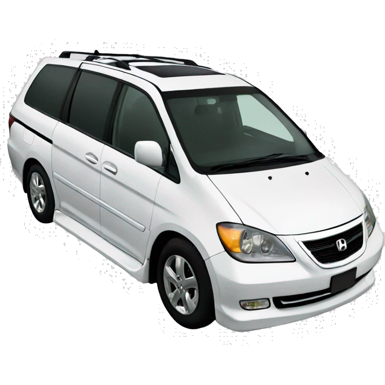 A 2006 Japanese domestic import white Honda odyssey  emoji