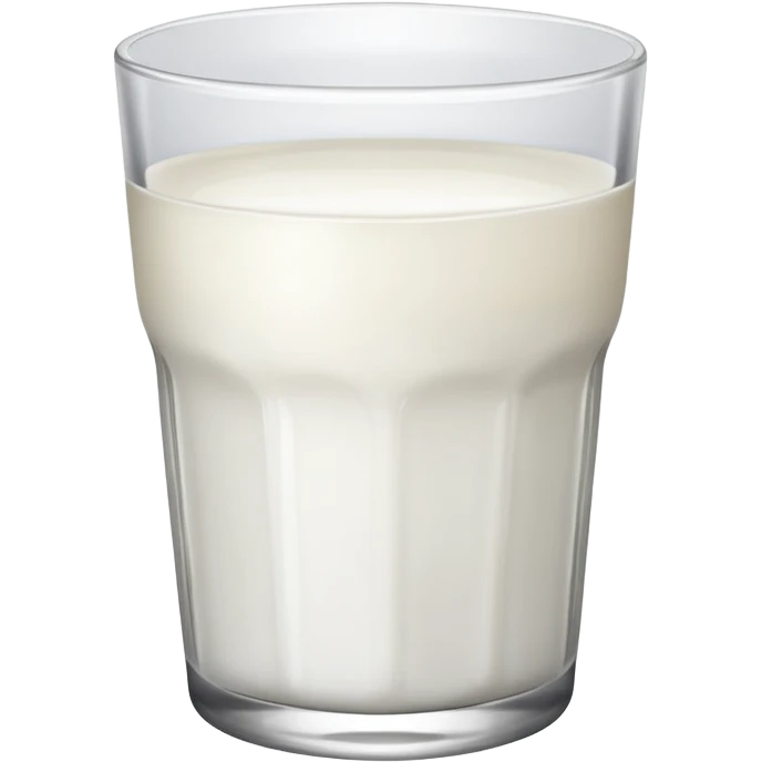 Quarter full milk glass emoji
