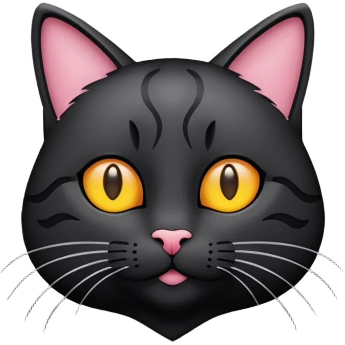 een swarte kat die aan het wenen is emoji