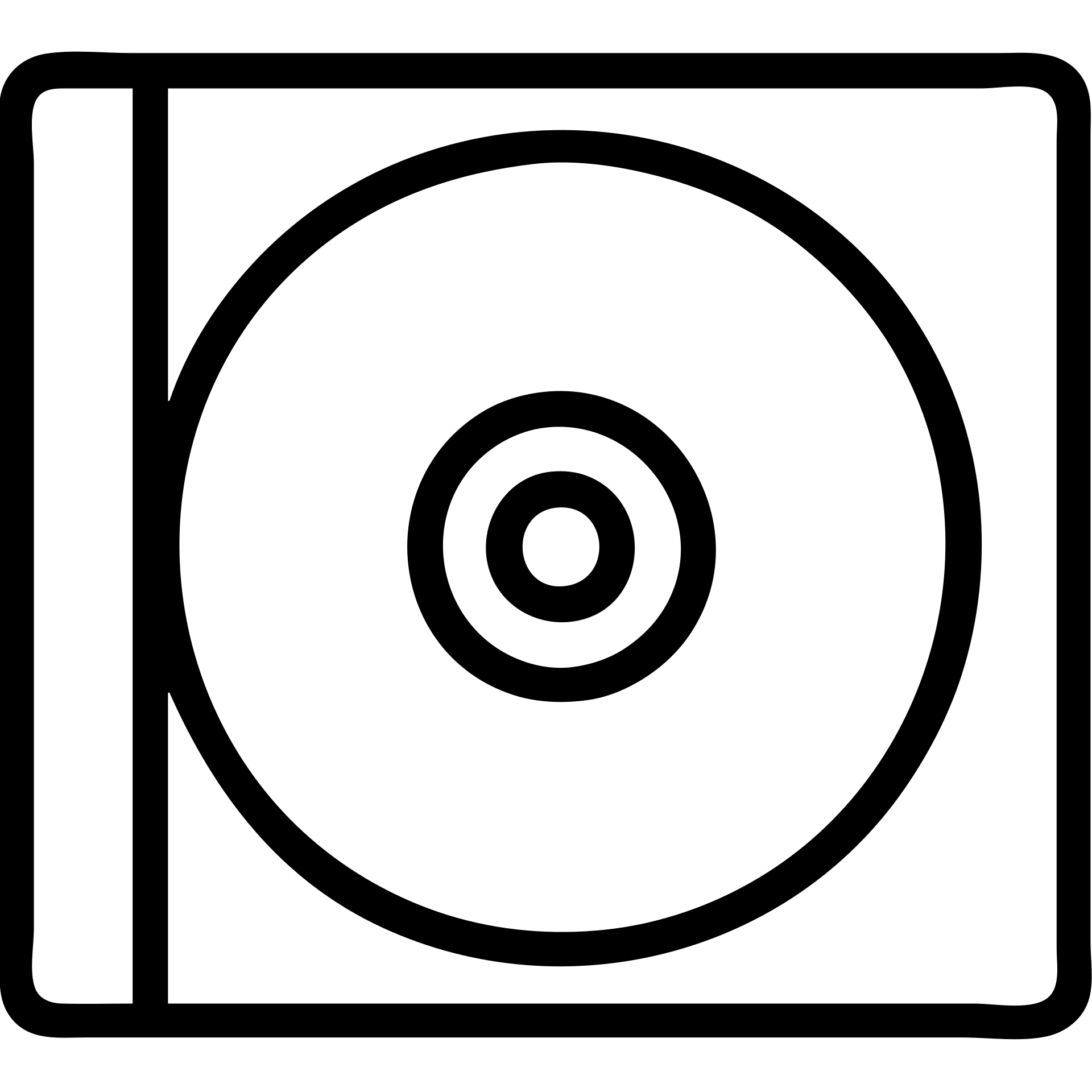 black CD holder with a black CD inside, viewed from above emoji