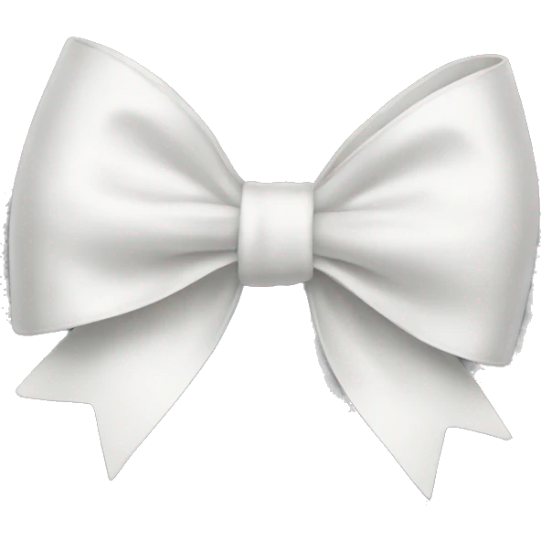 White bow emoji
