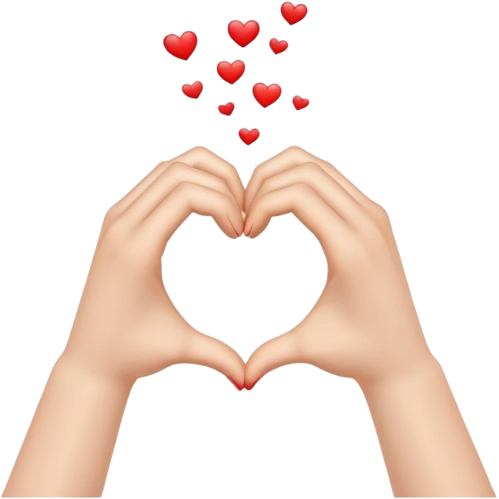 hands forming a heart shape emoji