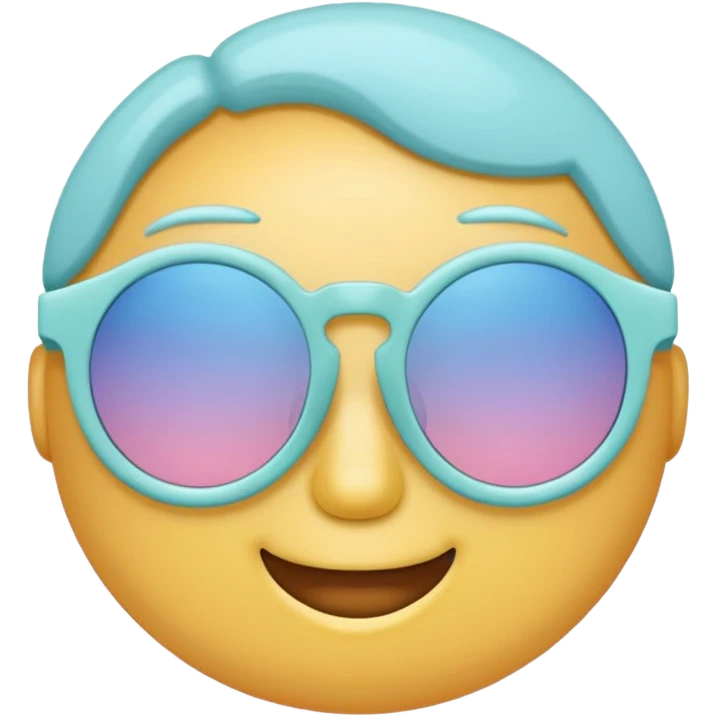 Pastel sunglasses emoji