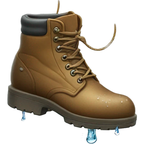 an old wet boot on a fishing line emoji