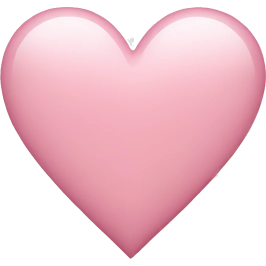 Light pink heart emoji