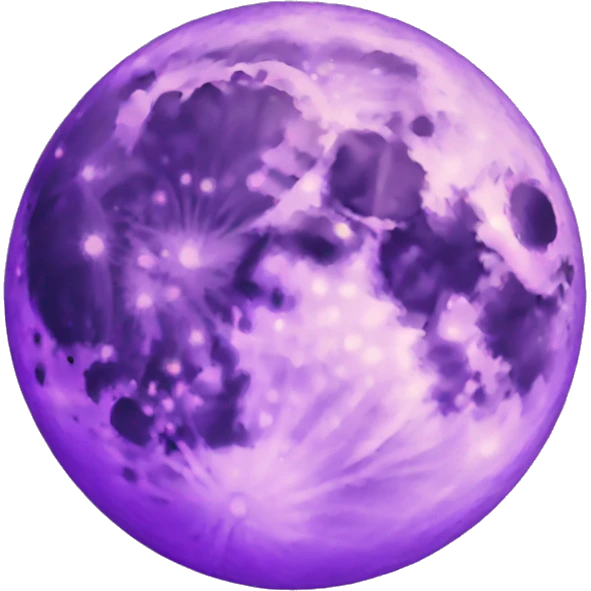Purple Full Moon emoji