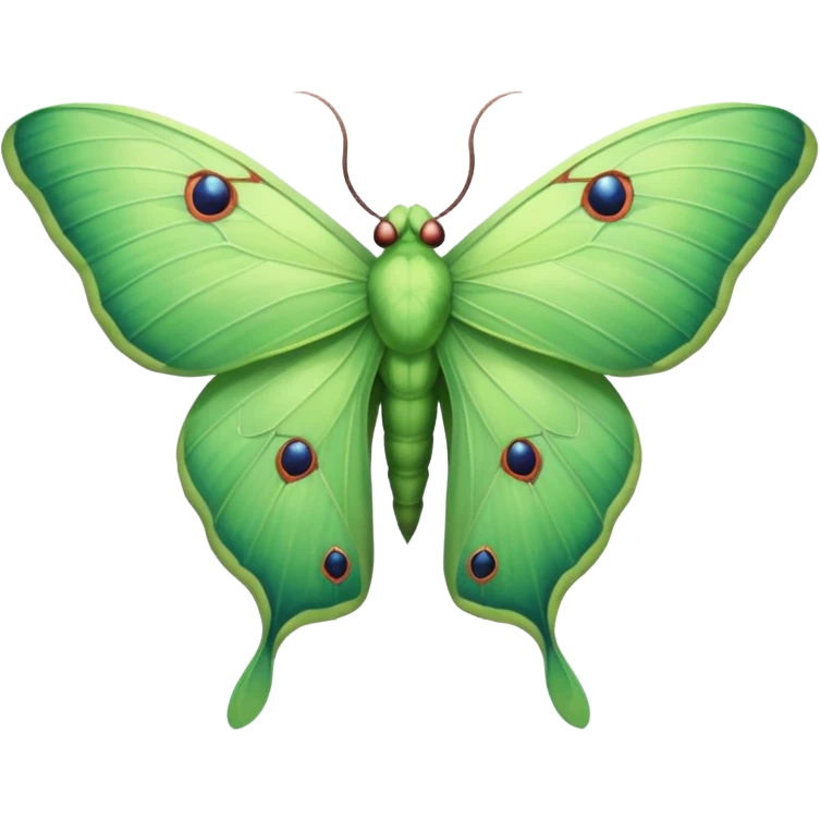 Luna moth emoji