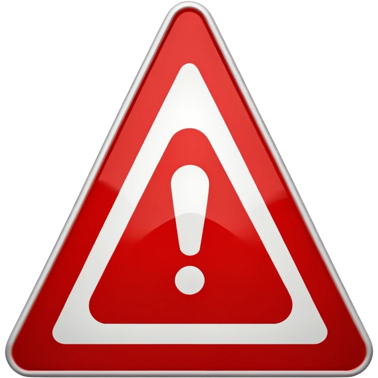 traffic sign trangle emoji