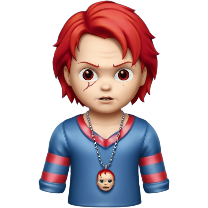 chucky horror  neckless emoji