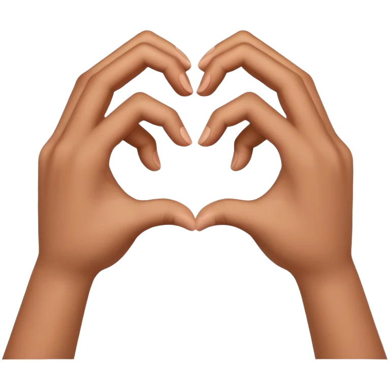 separated love hand sign (this 🫶🏻 but divided into two) emoji