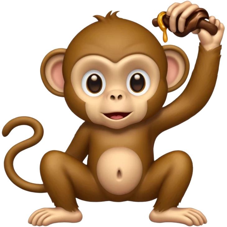 Monkey throwing poop emoji