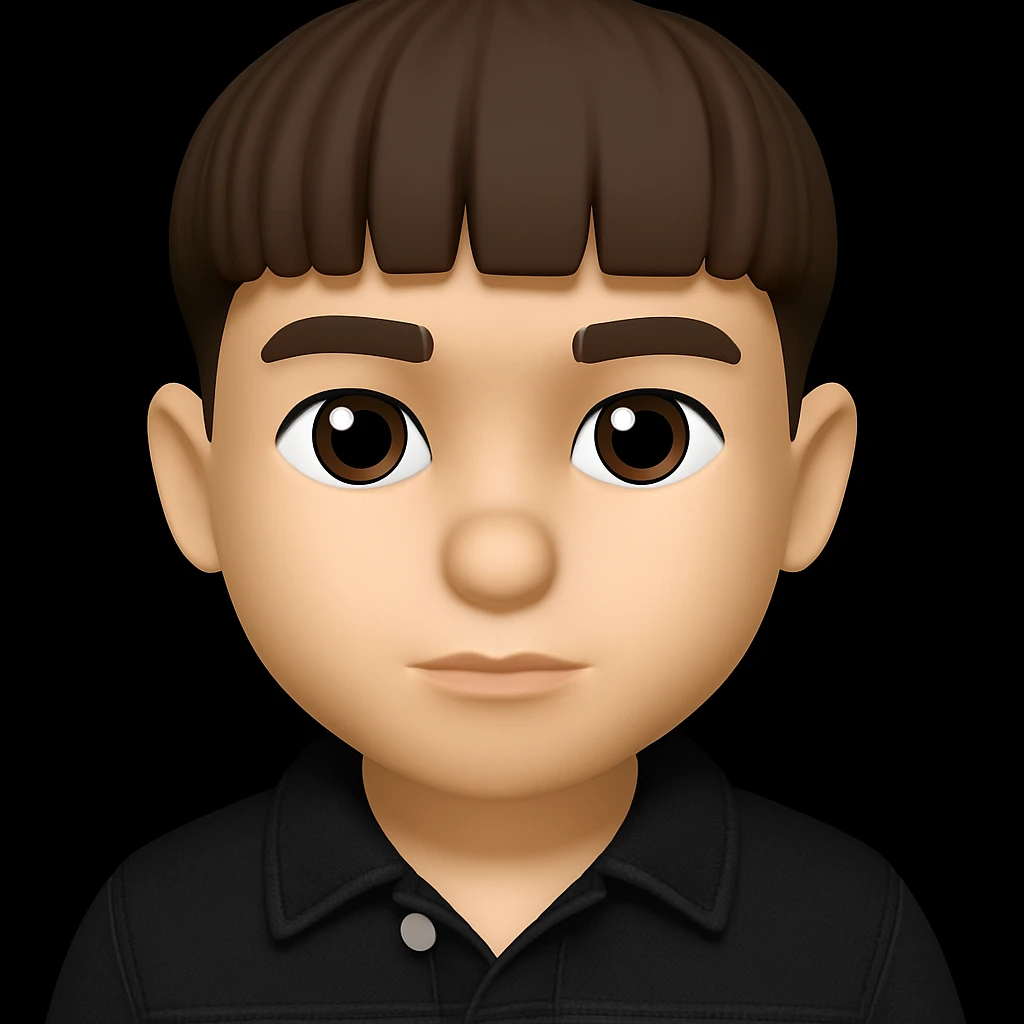 Change only the boy's outfit to a black denim jacket. Do not change the boy's face, hair, or any other features. Keep everything else exactly the same as the original image. emoji