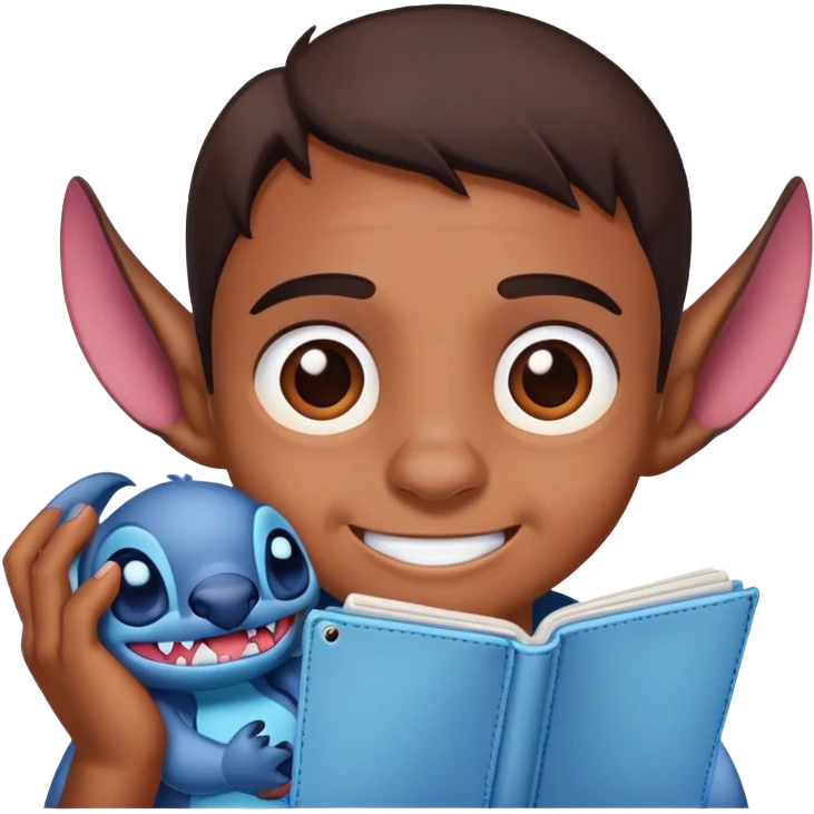 Stitch loving emoji