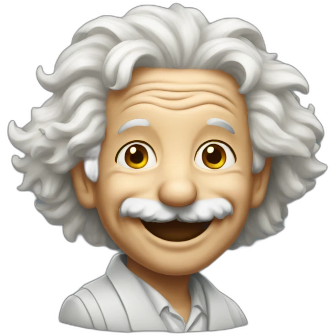 Smiling Einstein emoji
