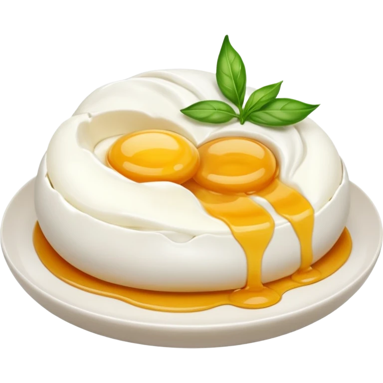 burata cut in half gooey emoji