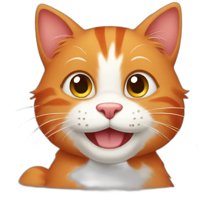 happy red cat emoji