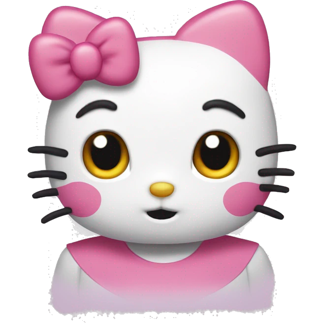 hello kitty with an obvious expression  emoji