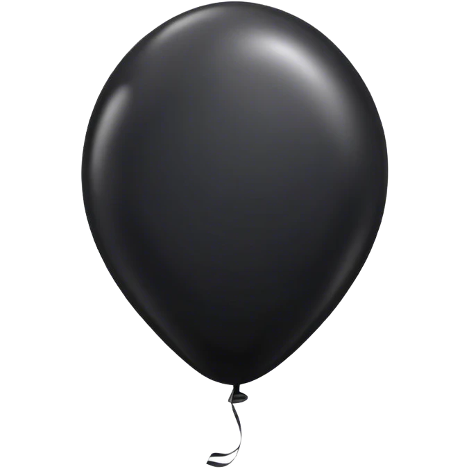 Black colour balloon  emoji