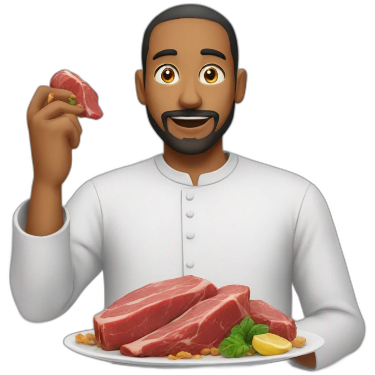 Allāh-eating-meat emoji