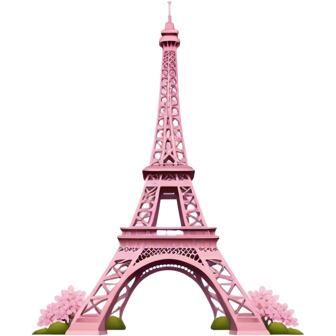 Eiffel Tower with cherry blossoms  emoji