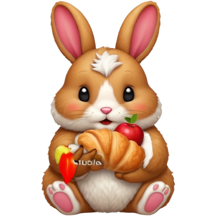 apple bunny croissant emoji