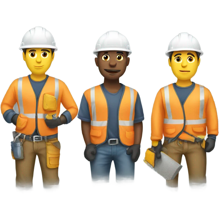 Construction workers not working  emoji