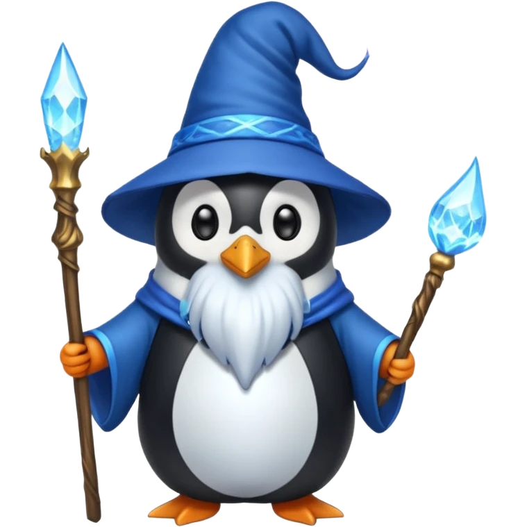 Penguin Wizard emoji