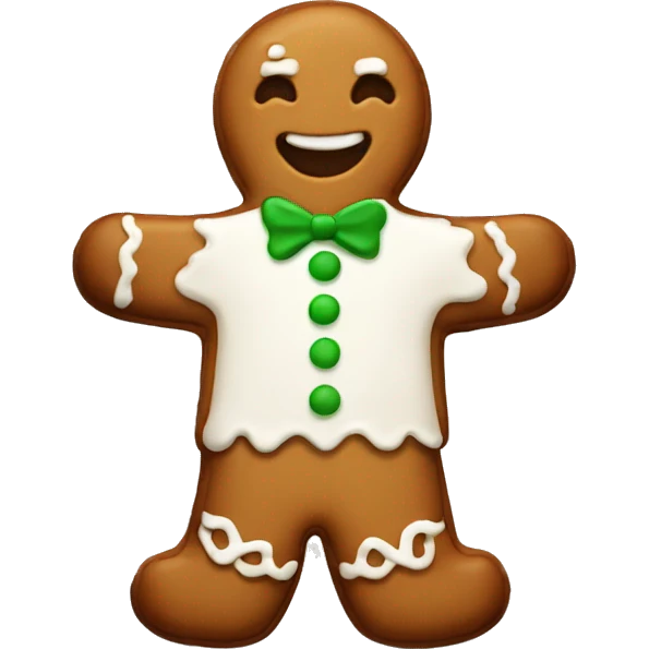 Gingerbread cookie emoji