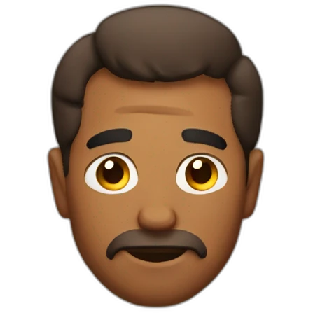 Drunk brown man emoji