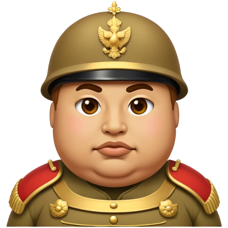 Cinematic Realistic Botero Bronze Roman fat Soldier Emoji. emoji