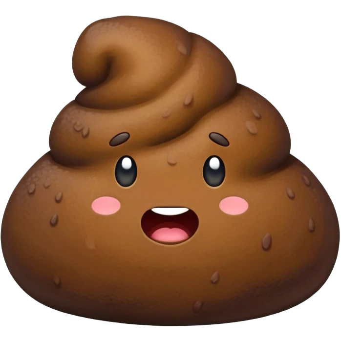 A big fat poop. emoji