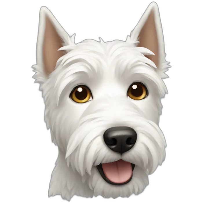 white terrier dog emoji