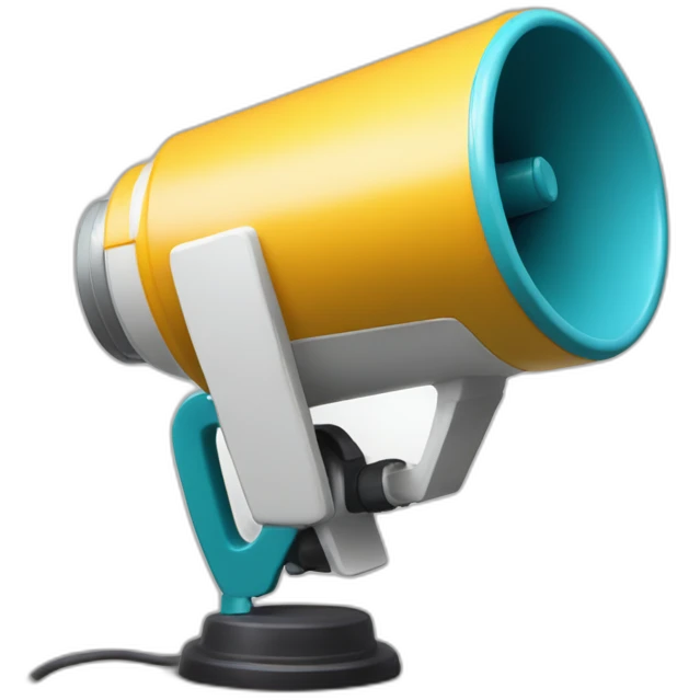 Ecrit bni sur megaphone emoji