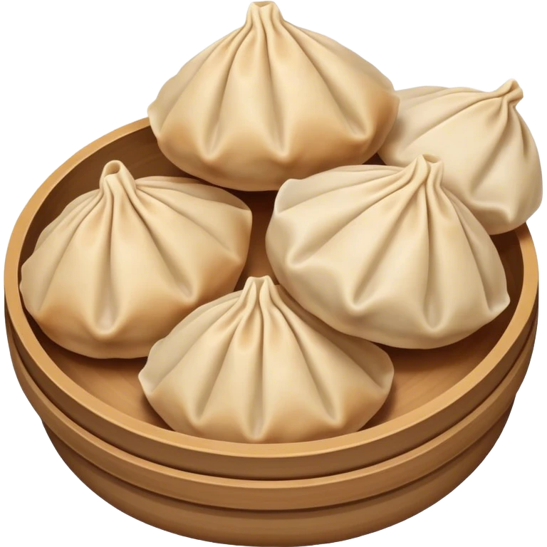 a handful buuz Mongolian dumpling  emoji