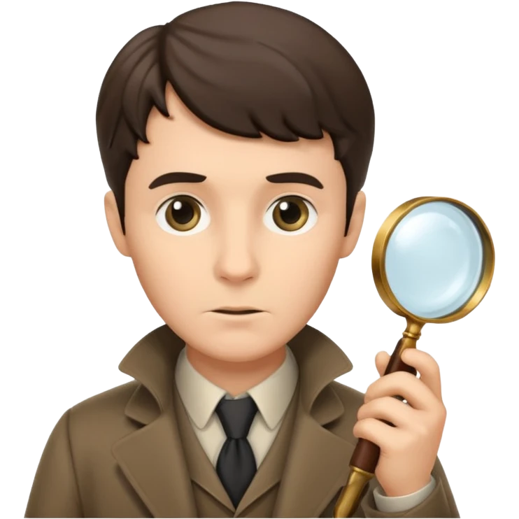 detective, Sherlock Homes, magnifying glass emoji