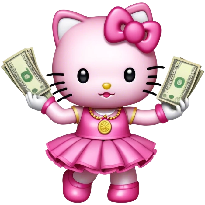 Hello kitty dance money emoji