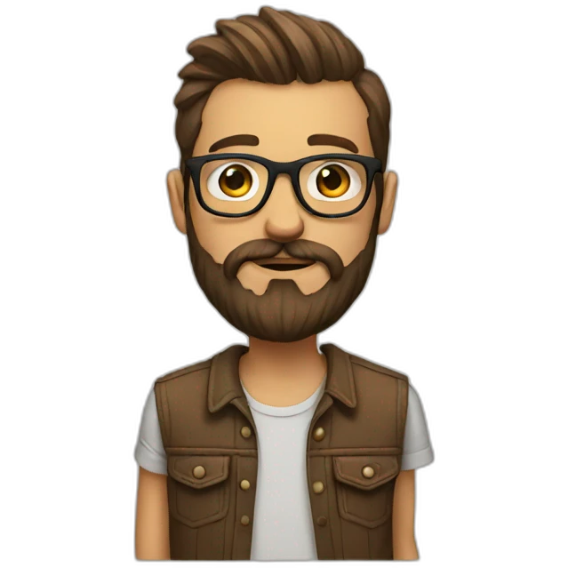 hipster emoji
