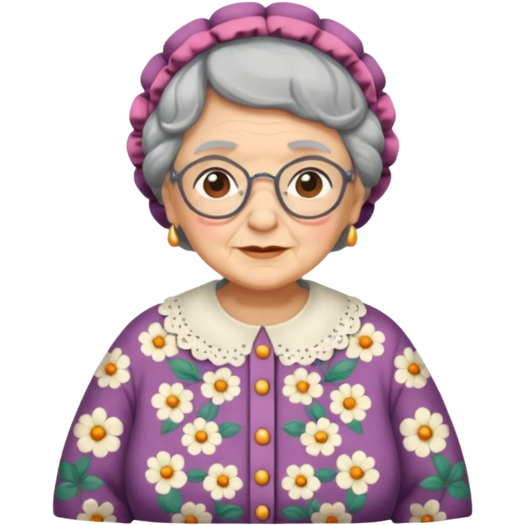 Granny clothes emoji