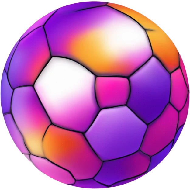 Sunset with soccer ball emoji