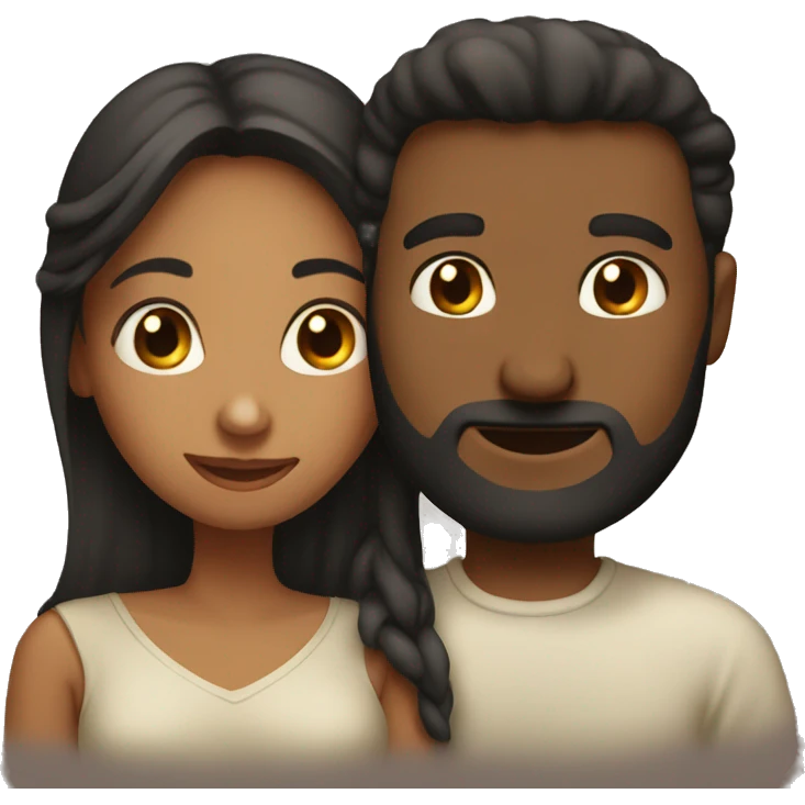 Woman and his husband love  emoji