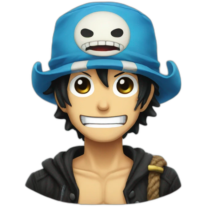 one piece x monster emoji