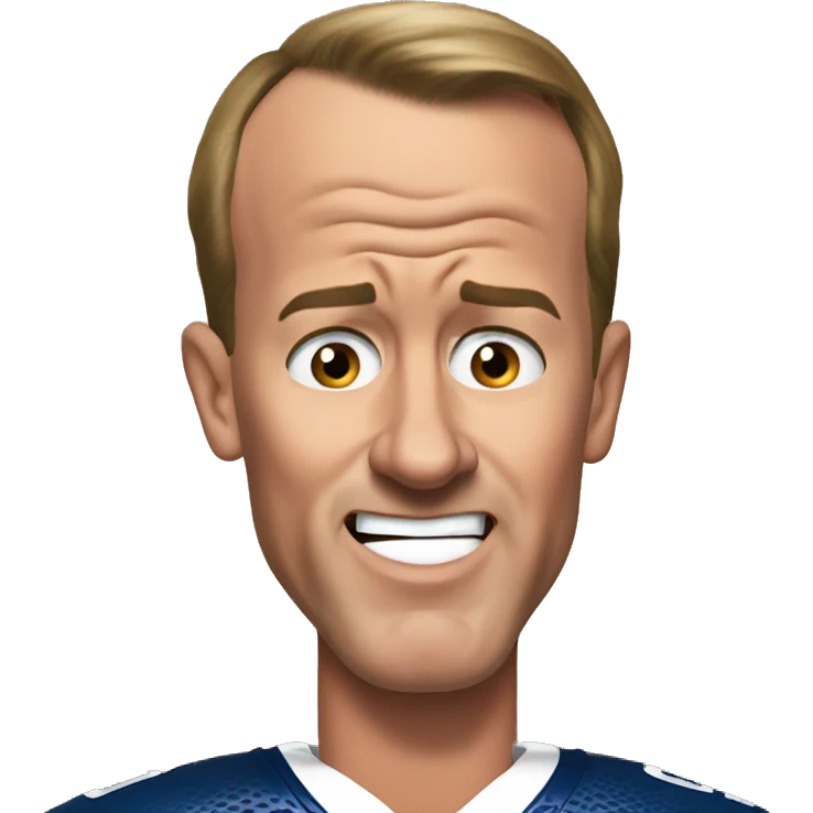 Peyton Manning shocked face  emoji