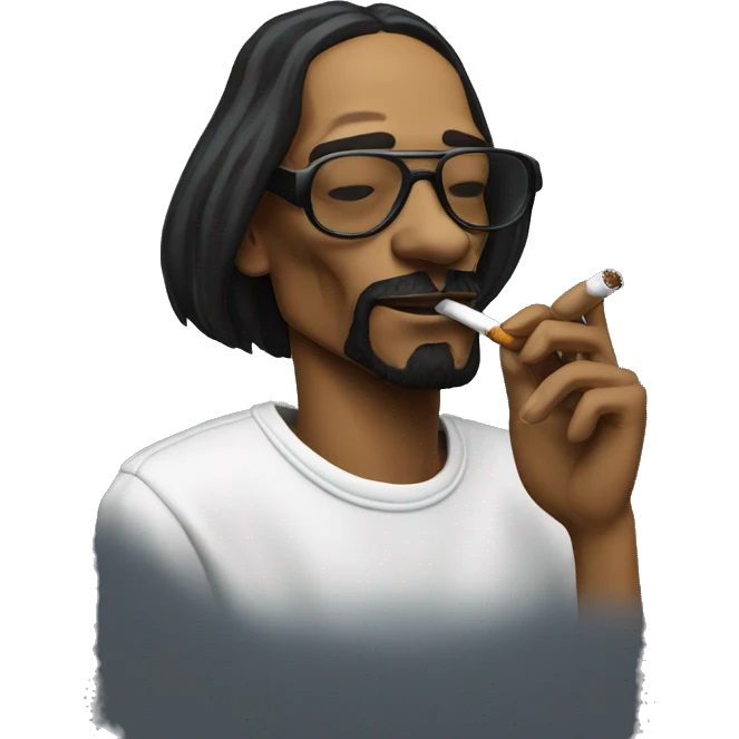 Snoop Dogg Smoking a cigarette  emoji