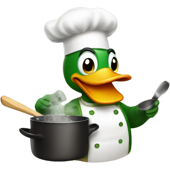 Duck cooking emoji