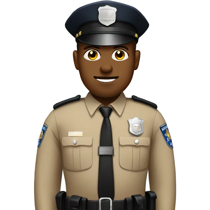 Beige police officer emoji