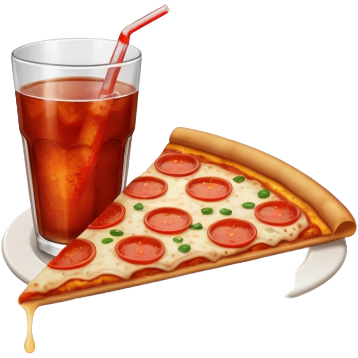 lon nước ngọt và pizza emoji