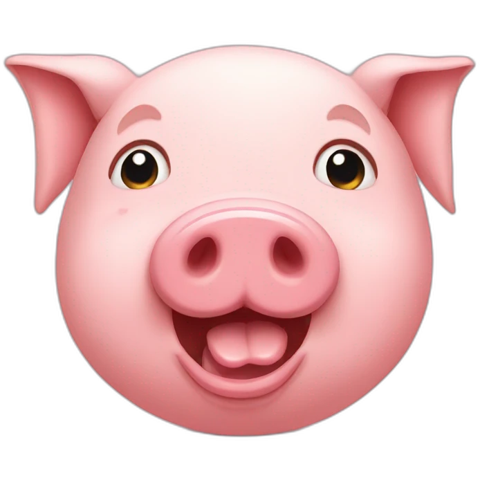 pig crying emoji